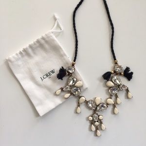 J. Crew Stone and Tassel Necklace