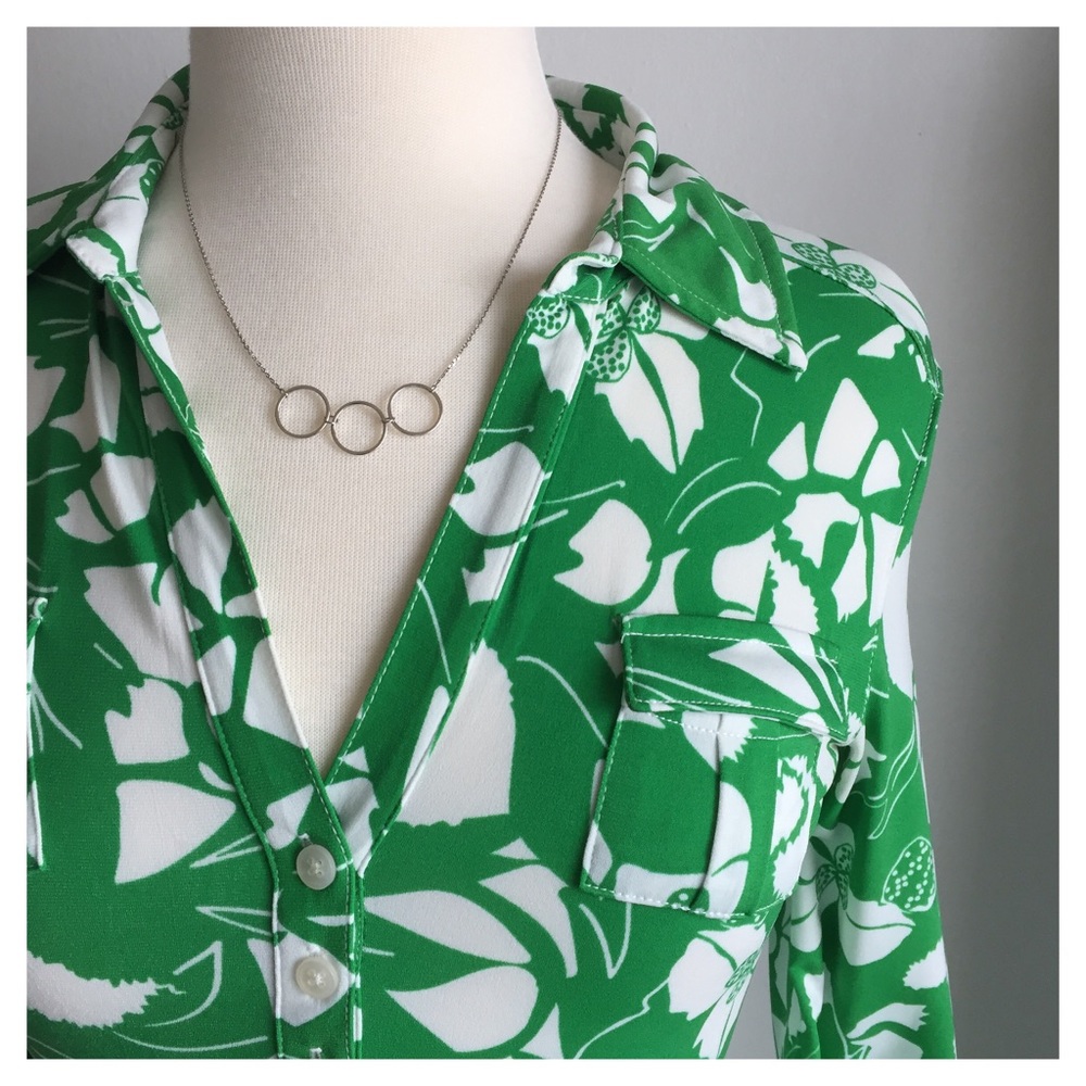 Bold Jungle Floral Green Dress