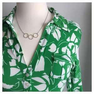 Bold Jungle Floral Green Dress