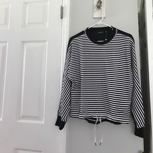 Kate Spade Saturday  B & W stripped sweatshirt.