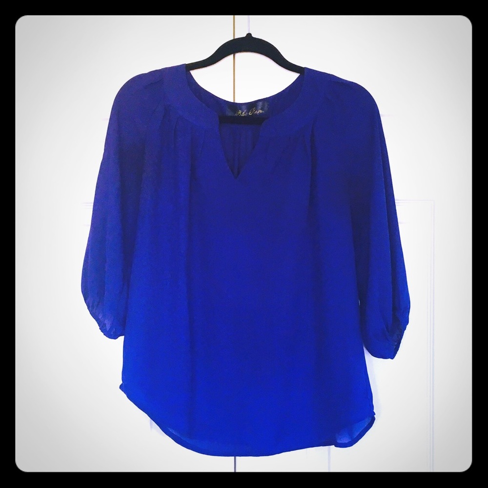 Royal Blue Blouse