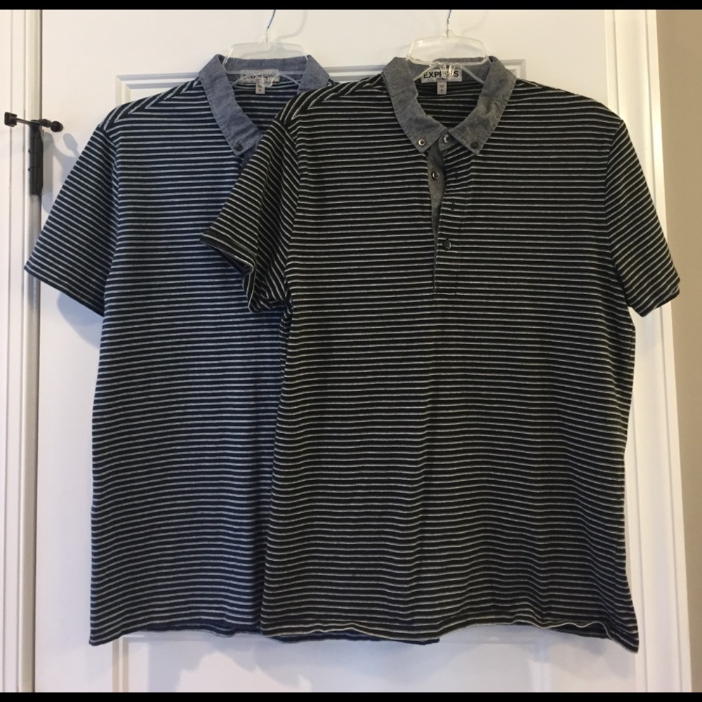 2 men's express polos