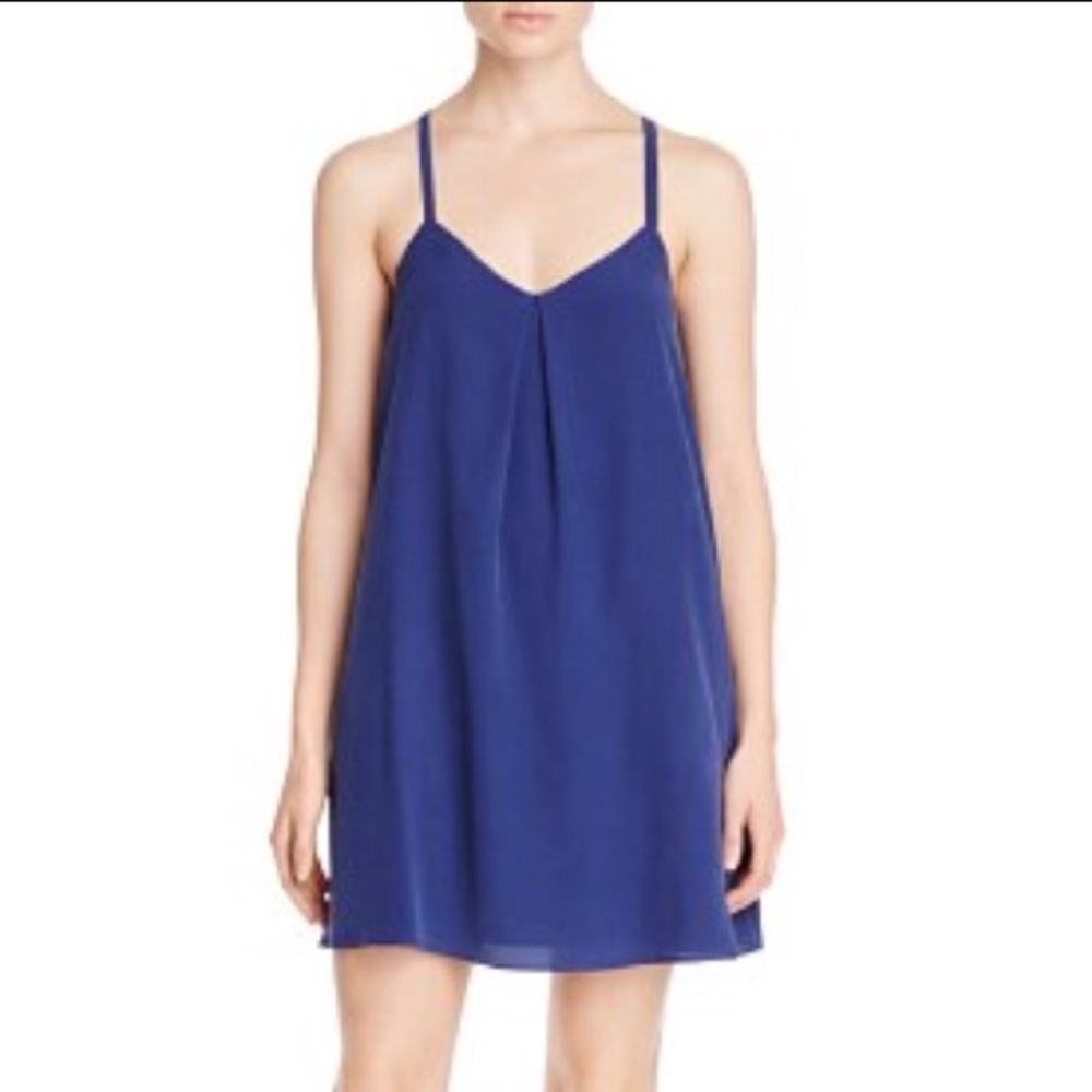 ✨HPx3!✨ NWT Joie Blue Silk Slip Dress - Picture 2 of 4