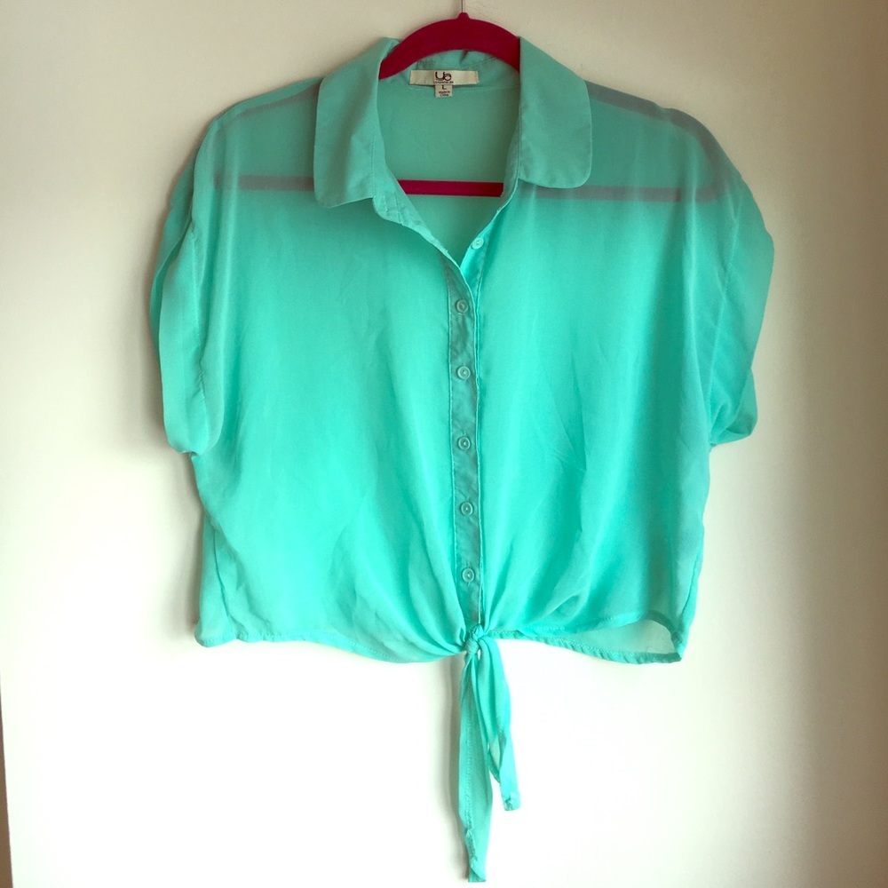 Ya Los Angeles teal blouse