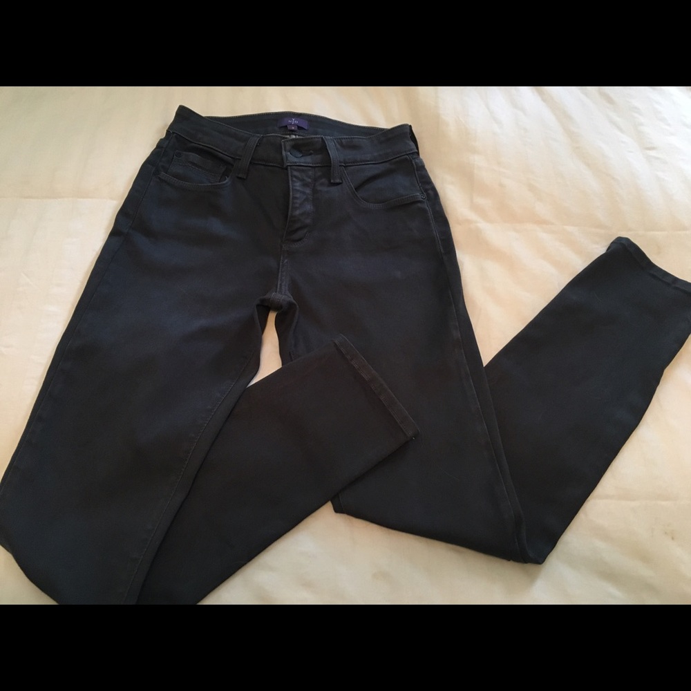 NYDJ dark grey slim leg jeans