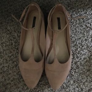 Blush pink flats
