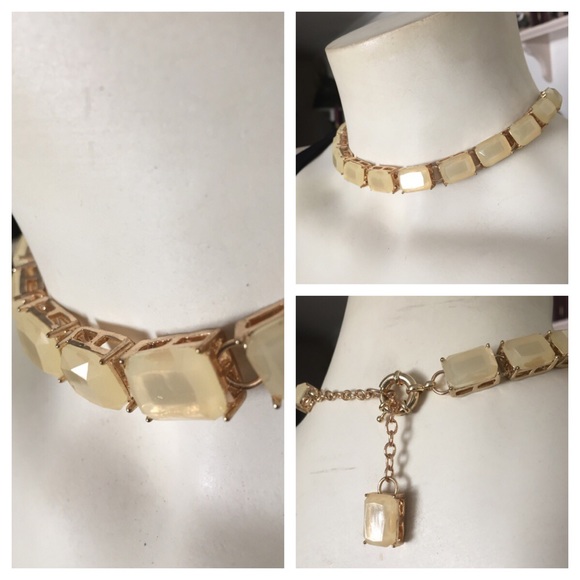 Jewelry - NWOT Soft Yellow & Gold-Tone Necklace