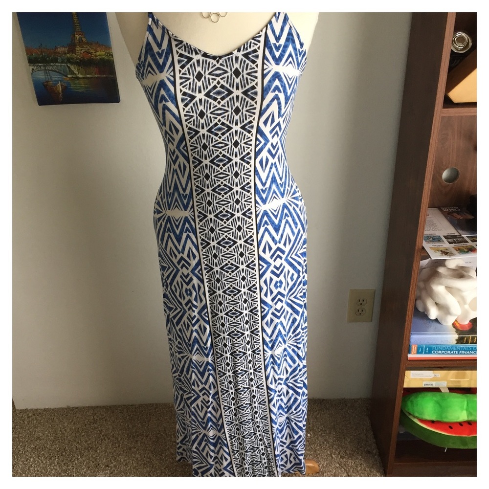 Tribal patterned Maxi Dress