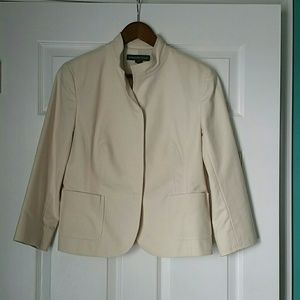 Cream color jacket size 8