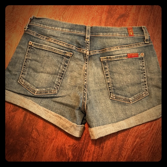 7 for all mankind denim shorts - Picture 2 of 2
