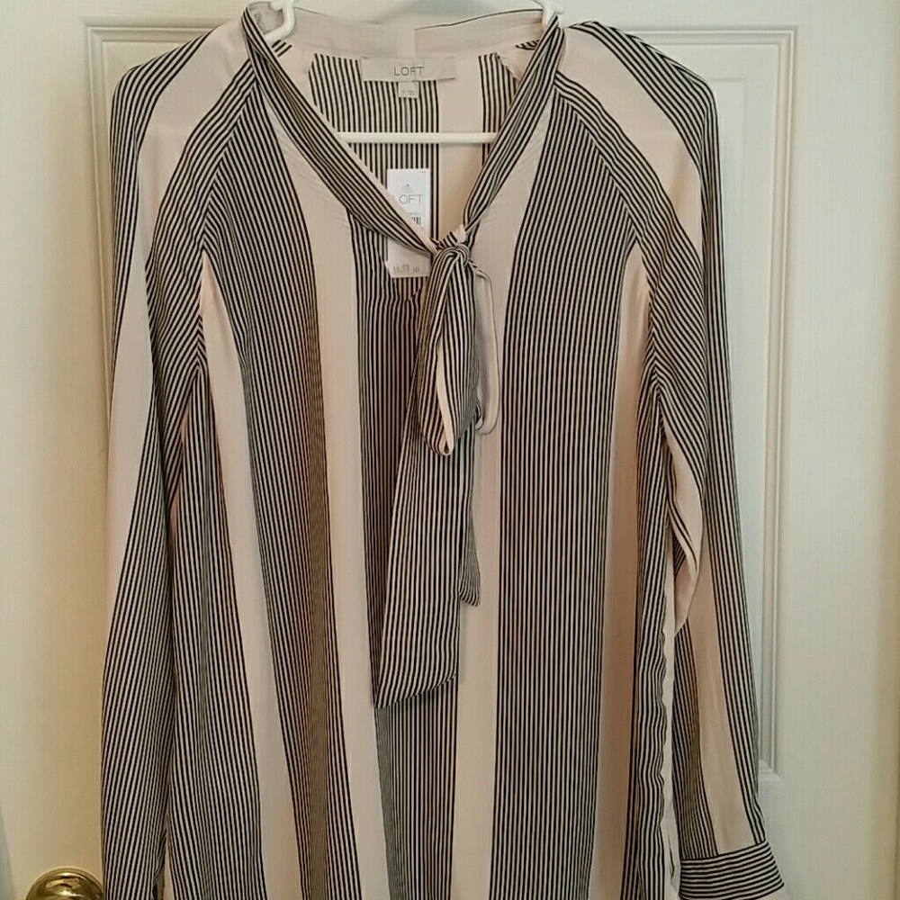Loft tie blouse