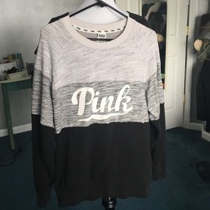 Grey & black VS  PINK pull over / sweatshirt