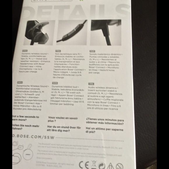 BOSE SOUND-SPORT WIRELESS HEADPHONES - Picture 2 of 4