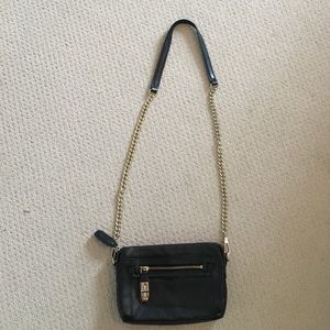 Rebecca Minkoff black leather side purse
