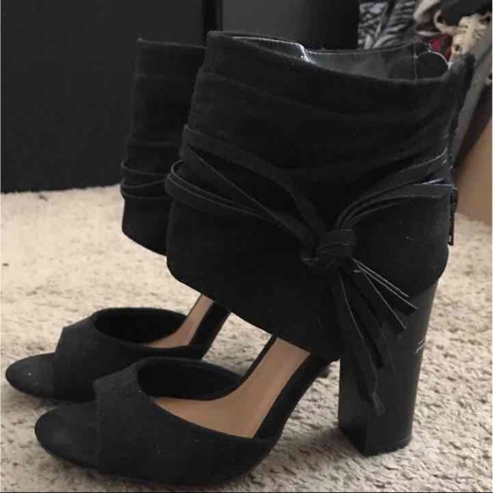 Black Chunky Heels/Booties