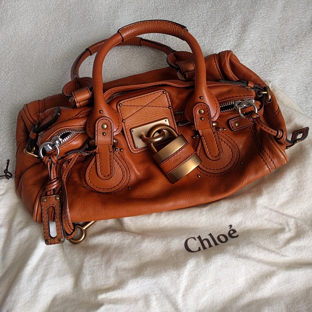 BNWOT Chloe Paddington Satchel Tan/Whiskey/Brown