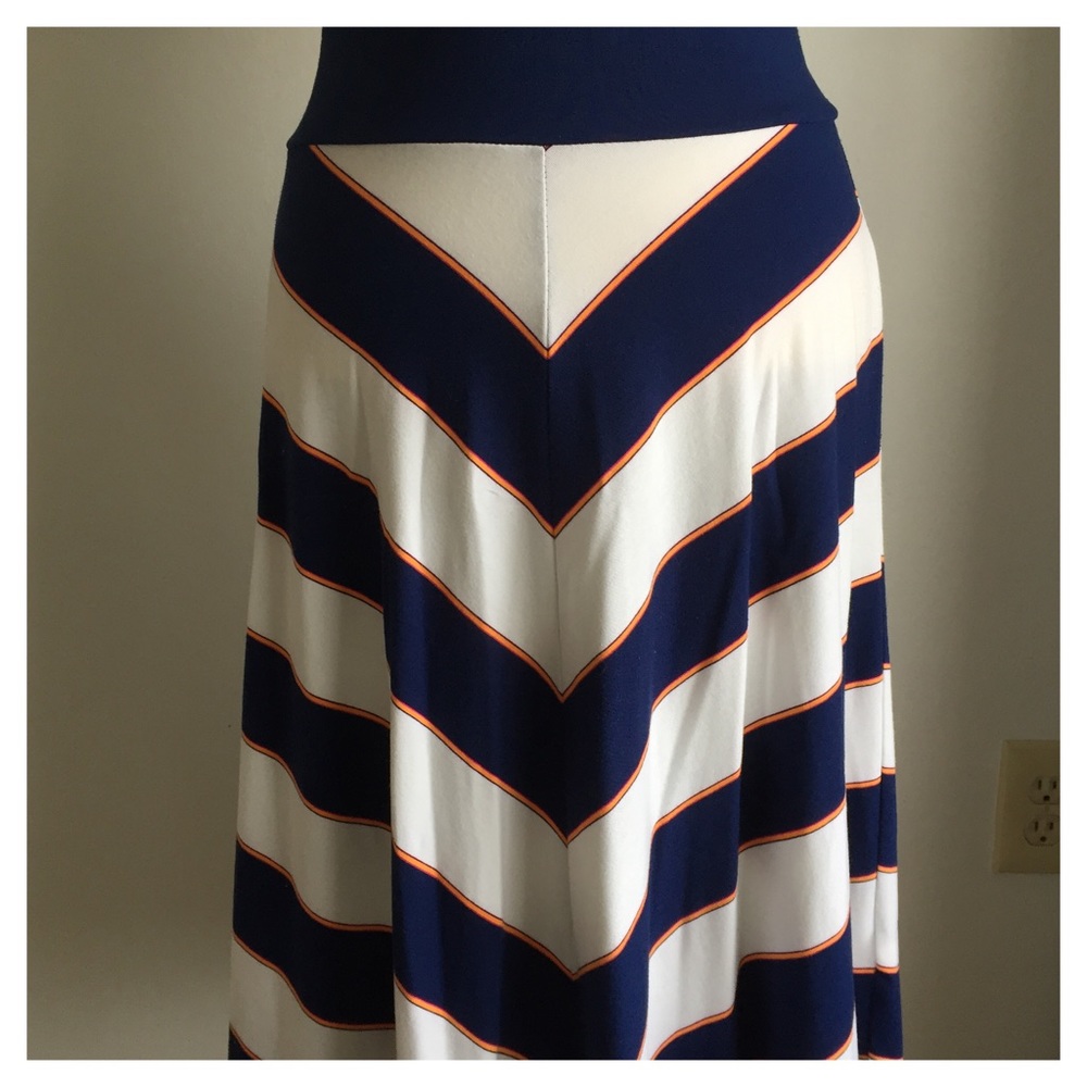 Diagonal Striped Skirt