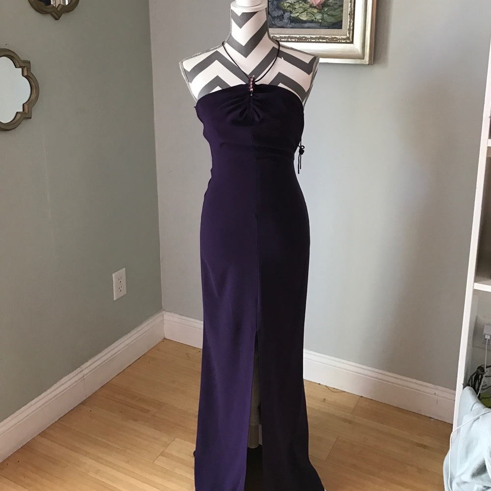 Tahari Purple gown
