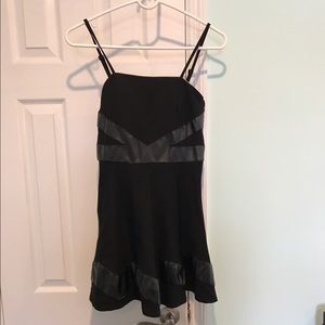 Black Dress w/ Leather