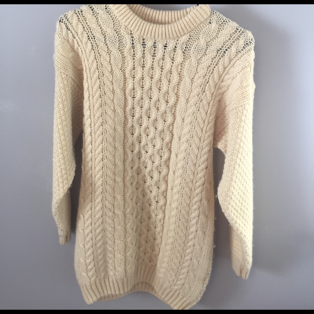 Vintage Fishermans Sweater. 100%wool.
