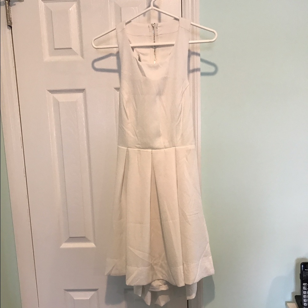 White Dress with open back