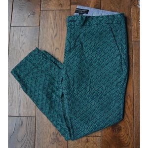 Blue and Green Geometric Pants | BR Factory