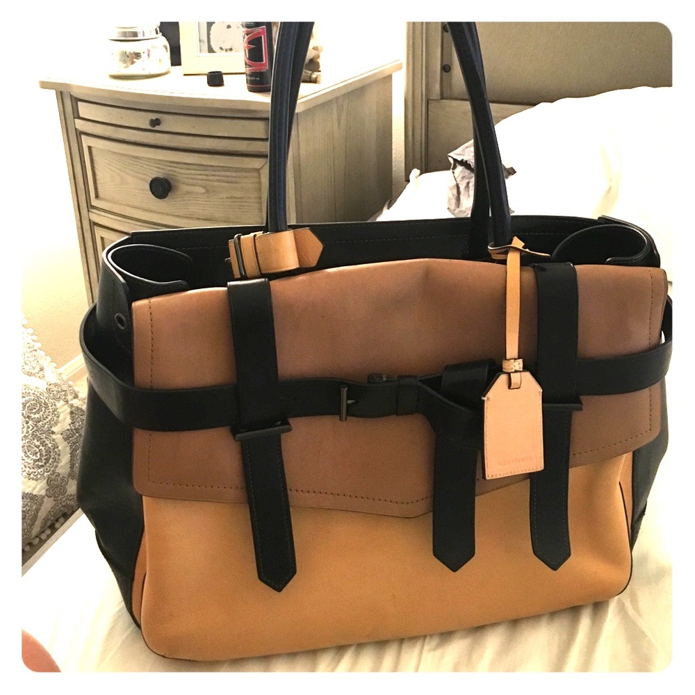 JMD: Authentic Reed Krakoff tricolor boxer tote