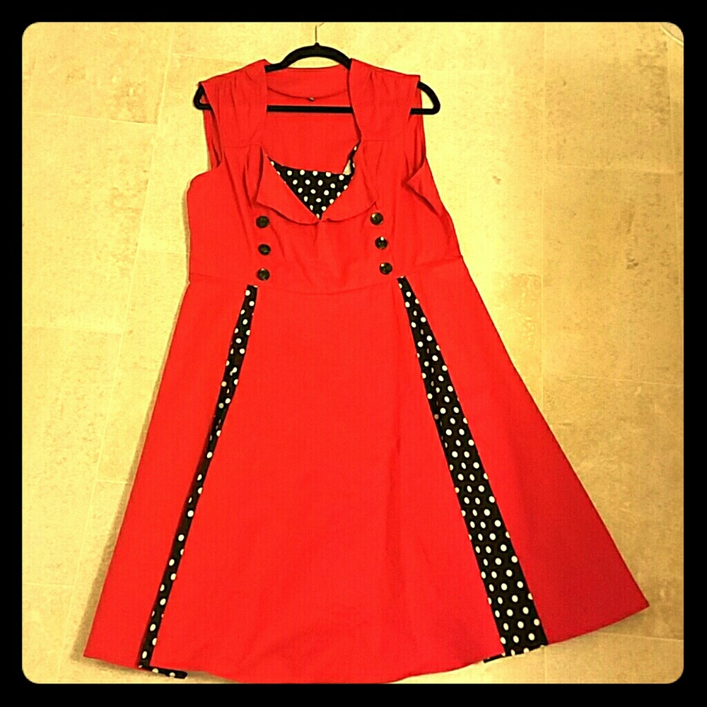 NWOT Polka-dot Retro dress