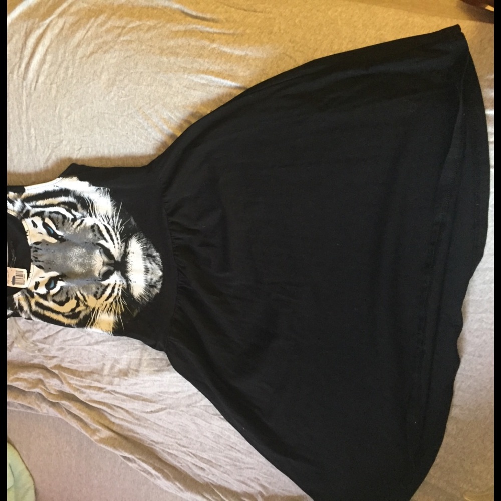 Little black tiger dress