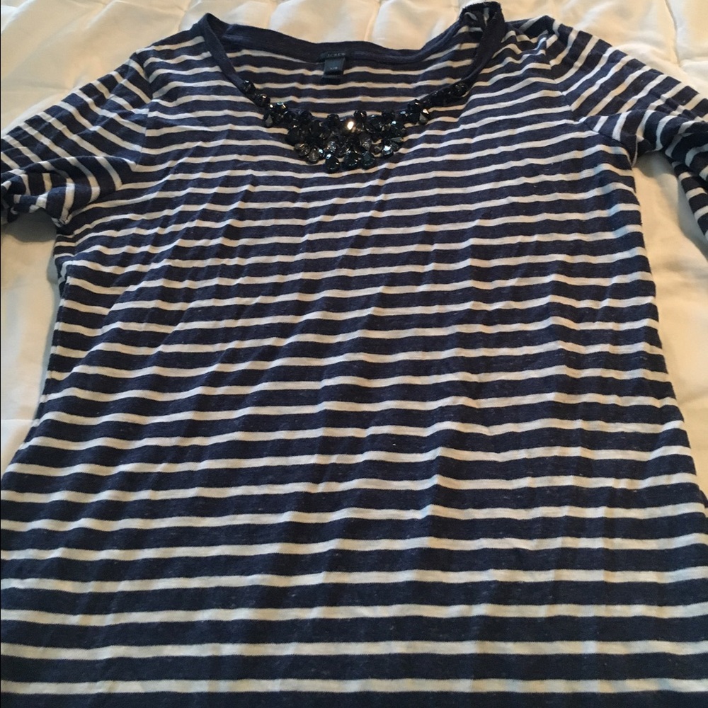 J Crew jeweled t shirt