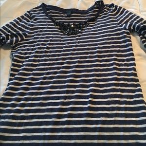 J Crew jeweled t shirt