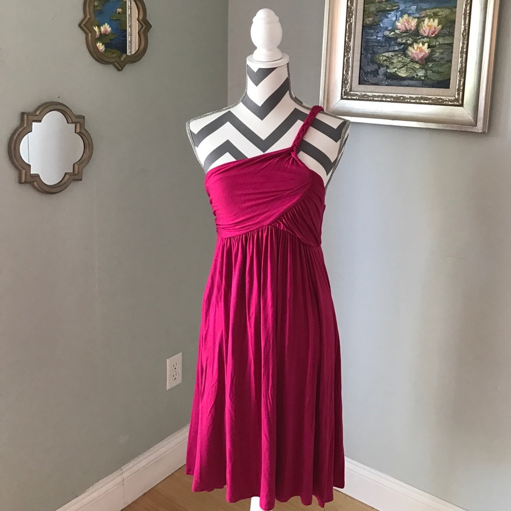 💥 Asymmetrical Pink Dress