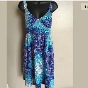 Cynthia Steffe Blue Sleeveless Cocktail Dress 6