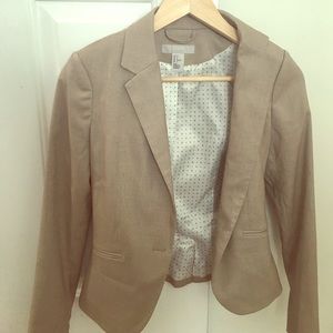 H&M khaki blazer, never worn, sz 2.