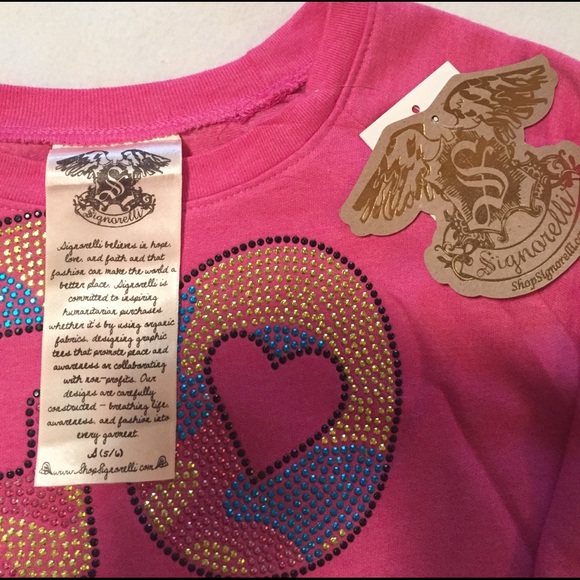 NWT. Signorelli Girls Sweatshirt - Picture 2 of 4