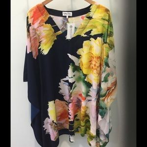 Floral short kaftan by Ripley Rader
