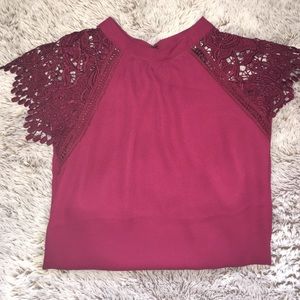 NWOT Maroon Express Blouse