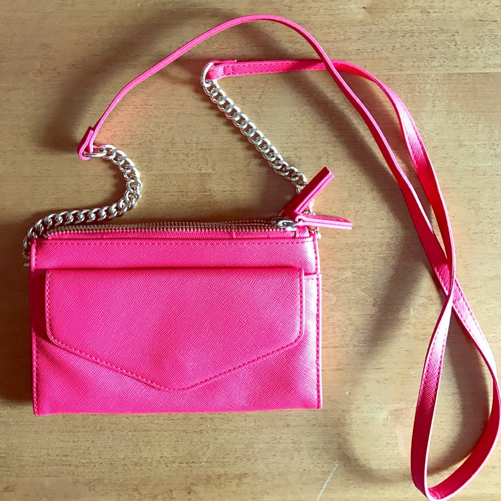 Bright pink Express small bag