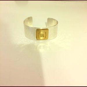 Rustic Cuff Initial A bracelet