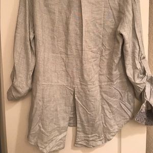 M never warn button down