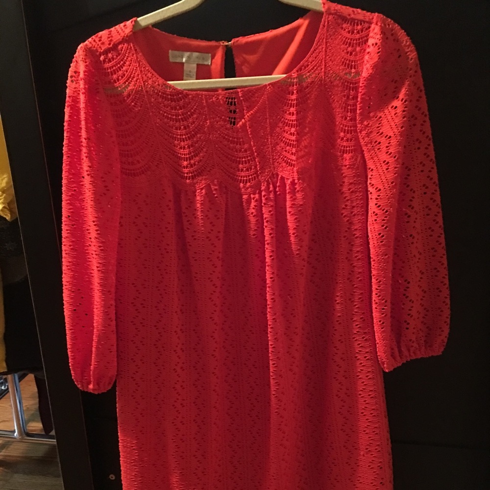 Tunic eyelet dress