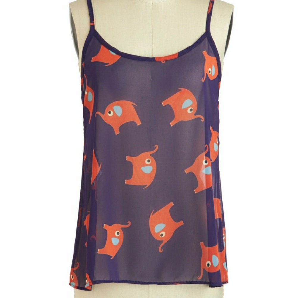 Super Cute Elephant Top Modcloth