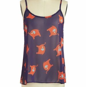 Super Cute Elephant Top Modcloth