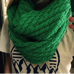 Infinity knit scarf