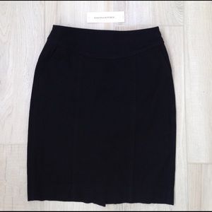High Waisted Black Banana Pencil Skirt sz 00P