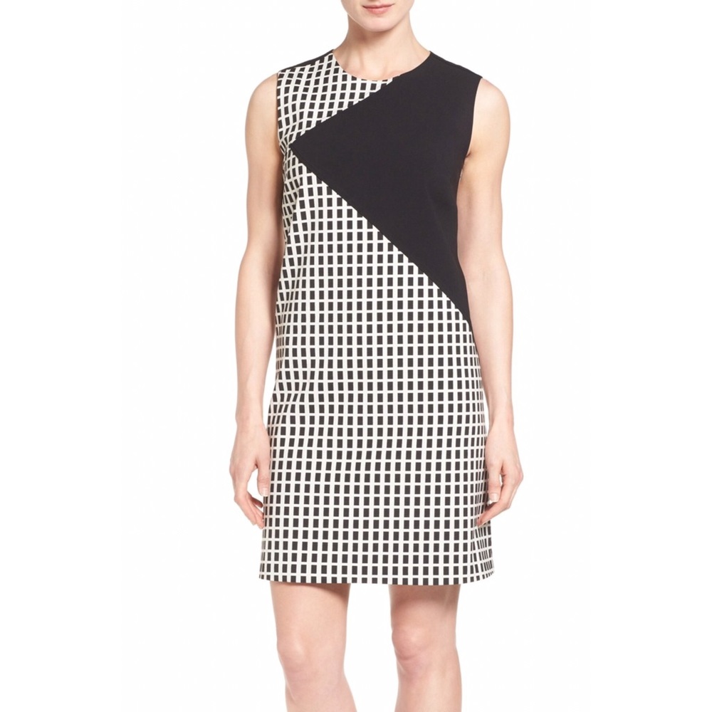 HALOGEN Colorblock Shift Dress