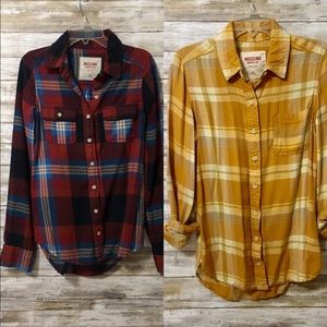 Plaid Button up bundle