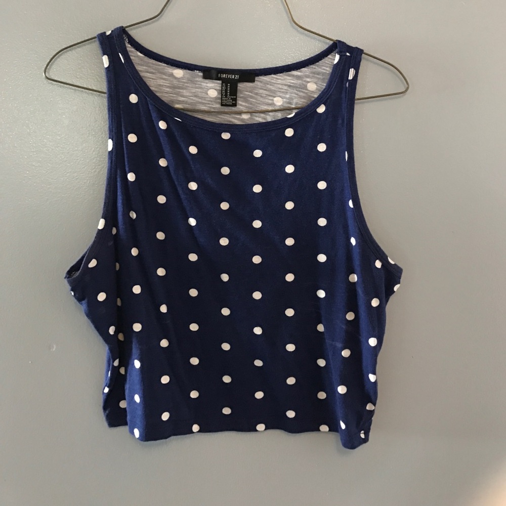 Polka dot crop top