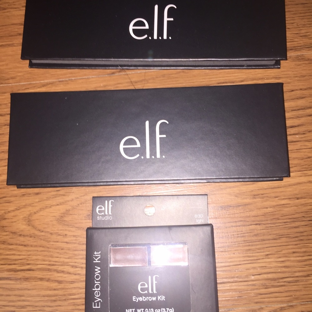 BUNDLE 2 SAVE! Elf 2 eyeshadow quads eyebrow kit