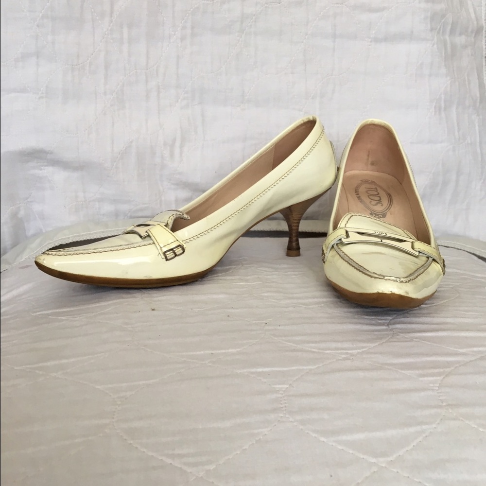 Off-White/Bone Patent Leather Tod's